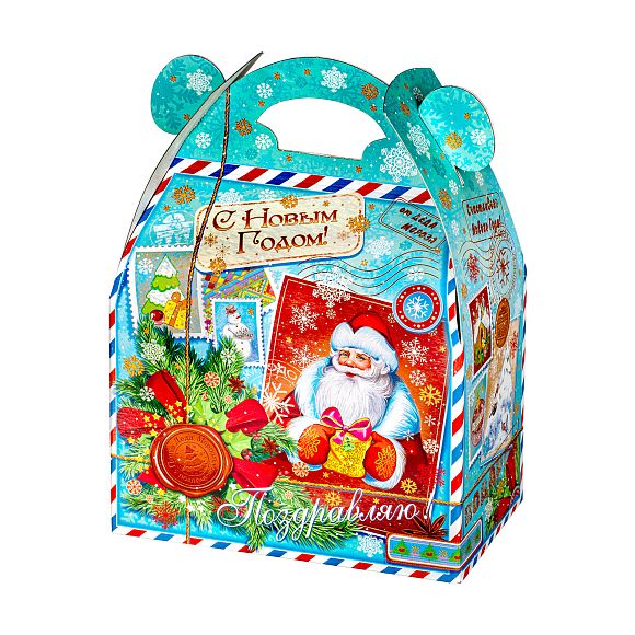 Сладкий новогодний подарок Сундучок Открытки